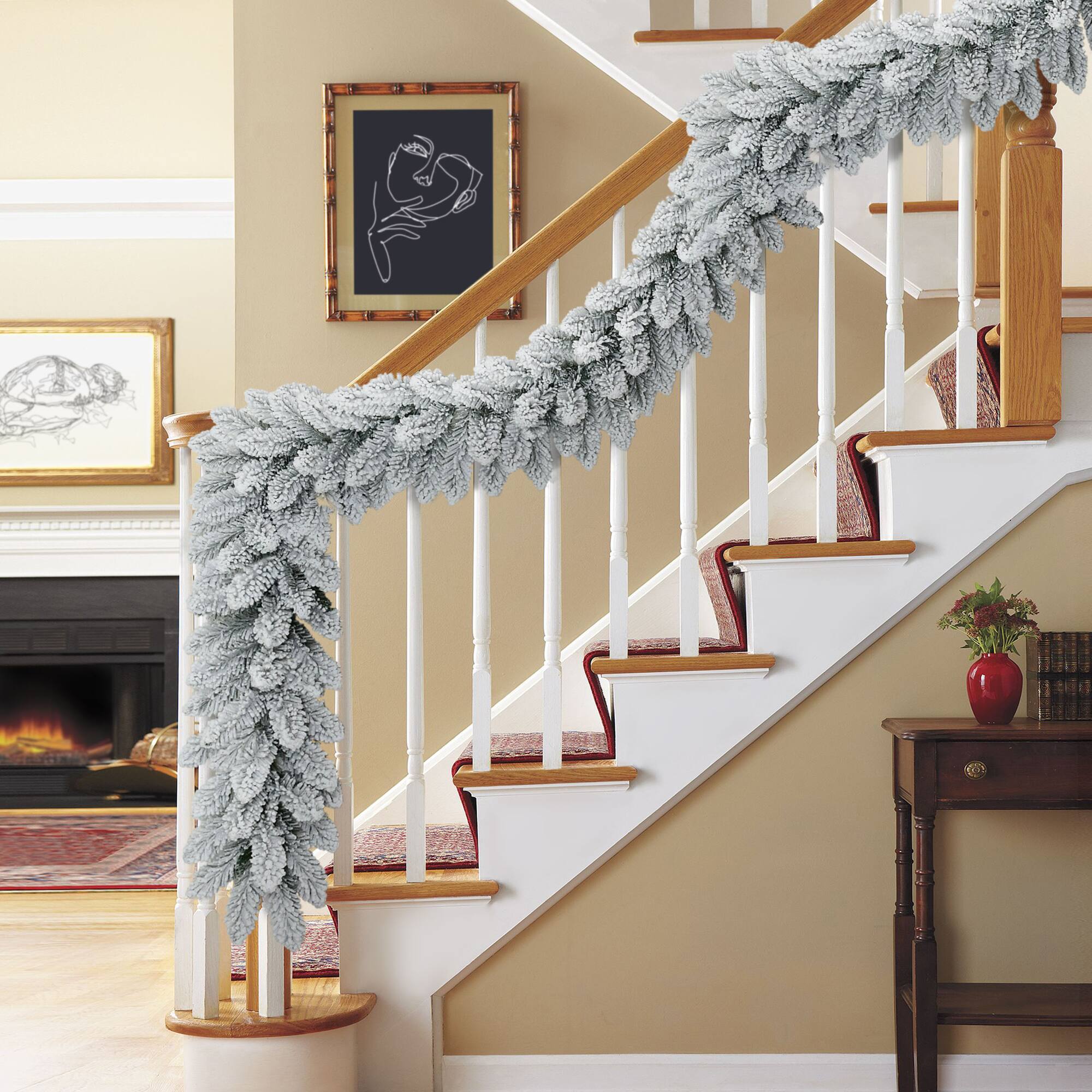 9ft. Flocked Royal Majestic Fir Artificial Garland
